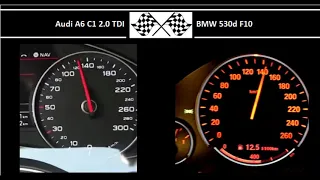 Audi A6 C7 2.0 TDI VS. BMW 530d F10 - Acceleration 0-100km/h