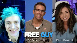 FREE GUY: Backstage with Ryan Reynolds, Ninja, Pokimane & more!