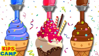 Learn Colors with Ice Creams🌈  Best Learning Videos For Toddlers by@kidscamp #kidscamp #learncolors