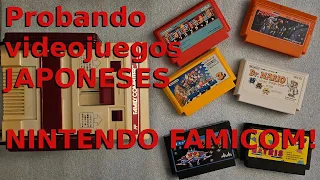 Probando videojuegos JAPONESES de FAMICOM! Nintendo Family Computer