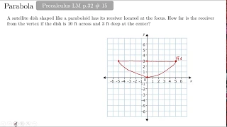 Situational Problem Involving Parabola 1