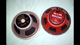 Speaker Comparison: Celestion vintage 30 vs Eminence Red Coat Man o War (metal)