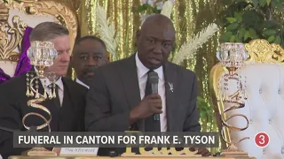 Attorney Ben Crump speaks at funeral for Frank E. Tyson, man who died in police custody