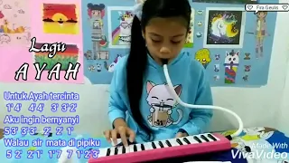 Ayah - Rinto Harahap | Pianika Cover - Instrumental | Beserta Lirik & Not Angka