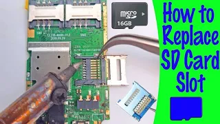 How to replace mobile phone memory card holder slot | Mobile ka SD card Jacket Kaise tabdeel Karen