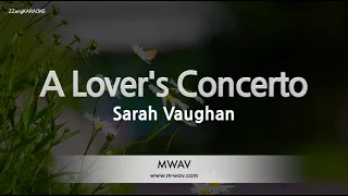 Sarah Vaughan-A Lover's Concerto (Karaoke Version)