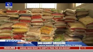 Customs Impounds 1200 Bags Of Rice, 11 Vehicles 23/12/15