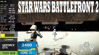 Star Wars Battlefront II Gameplay Online Match (i5 2400 + GTX 1060 6gb 900p) Benchmark