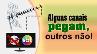 SISTEMA DE TV DIGITAL - ALGUNS CANAIS PEGAM EM CERTA DIREÇÃO DA ANTENA E OUTROS NÃO!