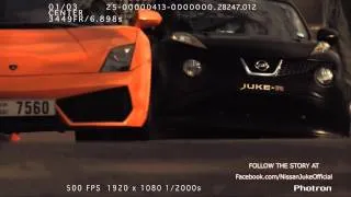 The Nissan Juke-R vs supercars - Overtake