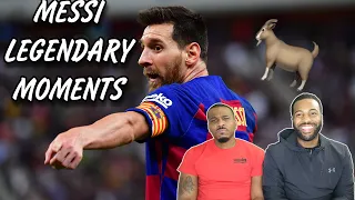 MESSI IS A RARE BREED🔥! NBA fans react to Lionel Messi ● 12 Most LEGENDARY Moments Ever in Football