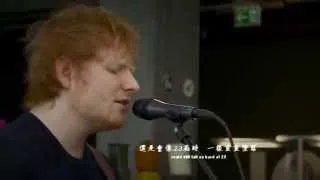 紅髮艾德Ed Sheeran - Thinking Out Loud (Live at joiz) 中文字幕