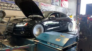 Audi s5 v8 turbo 500 awhp mustang dyno