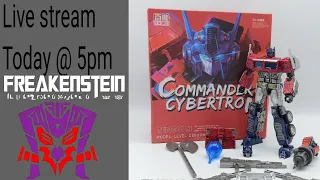 Freakenstein is building BW TW1027 Cybertron Commander Optimus Prime model kit live at 5pm