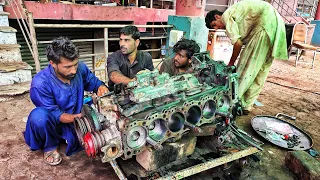 Rebuilding a Hino Euro J2 Truck Diesel Engine || How to Assemble Engine of Hino Euro J2 Truck