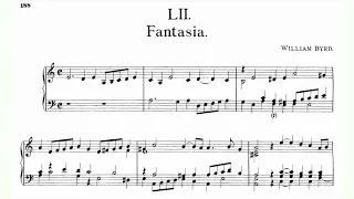 William Byrd - Fantasia FVB 52 (Fitzwilliam Virginal Book Vol. 1 No. 52) audio+sheet music