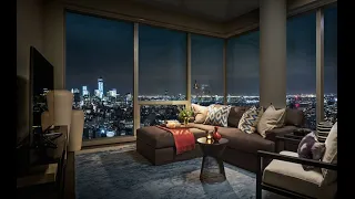 Luxury NYC Apartment With An Amazing View | Rain Sounds For Sleeping And Studying | 4K