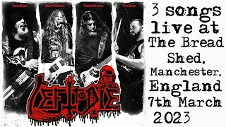 3 songs played live by ‘LEFT TO DIE’ @ The Bread Shed, Manchester… on the 7th of March 2023!