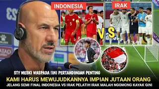 BAKAL MENANG !Pelatih Iraq Kalahkan Timnas Indonesia U23, Begini Pernyataan Mengejutkan Sebelum Laga