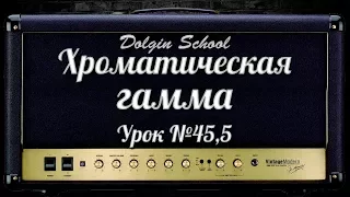 Хроматическая гамма - Уроки игры на электрогитаре №45,5  Dolgin School