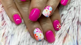 May Flowers-Easy Hand-drawn Nail Art