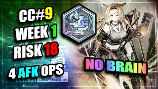【Arknights】【CC#9】Week 1 - Risk 18 (4 AFK Operators)