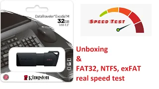 Kingston Exodia M | USB Flash Drive 32GB - Unboxing & Speed Test - Read Write Speed- English Sub