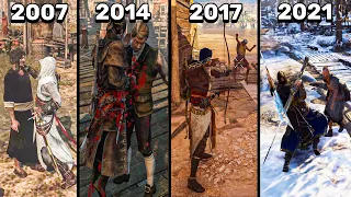 Evolution Of Desynchronization By Killing Civilians In Assassin's Creed Games (2007-2021)