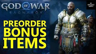 God of War Ragnarok Where to Find Preorder Bonus & Deluxe Items - Risen Snow & Darkdale Armor