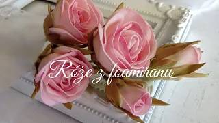 Róże z foamiranu - zrób ze mną/ Foamiran roses - do with me