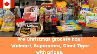 Last Grocery haul before Christmas.  Maybe.