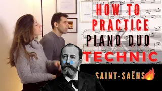 🔥🏃‍♂️ITS SOOO FAST! | How to practice 🎹 four hands technique?| Carnival of the Animals S.SAËNS