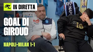 NAPOLI MILAN 1-1: LA REAZIONE DEI TIFOSI AL GOAL DI GIROUD