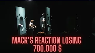 Mack's Reaction LOSING 700.000 $ in a video of MrBeast !!!