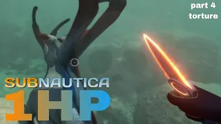 KILLING A REAPER | Subnautica but EVERYTHING is at 1 HEALTH---NOT FINISHED