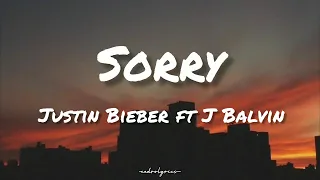 Sorry Remix // Justin Bieber ft. J Balvin ; (Lyrics/Letra) 🎵