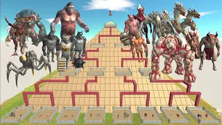 ARBS Fighting Tournament. The strongest battle of 16 units! - Animal Revolt Battle Simulator