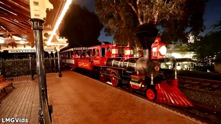 [2022] Disneyland Railroad - Nighttime POV: Grand Circle Tour | Disneyland park, California