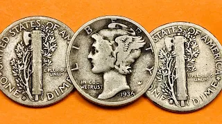 1936 Mercury Dime: 90% Silver