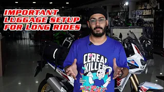 BIKE TOUR LUGGAGE SYSTEM SETUP | REDLINE RACING STORE | SIMRAN KING