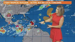 Tropical Storm Franklin 'likely intensifying' into hurricane by weekend, no threat detected on First