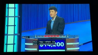 Jeopardy SEASON 38 PREMIERE, Matt Amodio says “What is” (DAY 19) - (9/13/21)