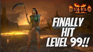 Hitting Level 99 Diablo 2 Resurrected on Nintendo Switch