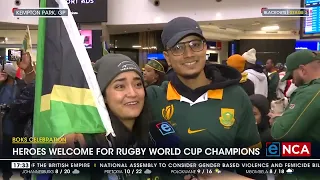 Heroes welcome for Rugby World Cup champions