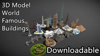 3D Model - World Fanous Buildings - Downloadable