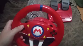 Mario kart hori pro racing wheel mini unboxing