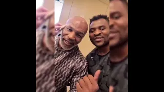 Francis Ngannou Meets Mike Tyson.