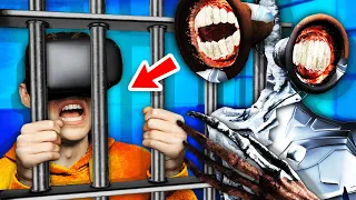 NEW Can We Escape MECHA SIREN HEAD PRISON? (Funny Prison Boss Virtual Reality Gameplay)