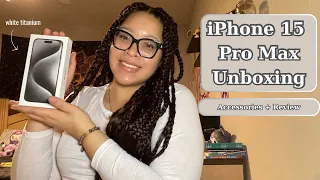 iPhone 15 Pro Max Unboxing | Accessories + Review |