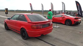 780HP Audi S2 Quattro vs Ferrari 488 Pista